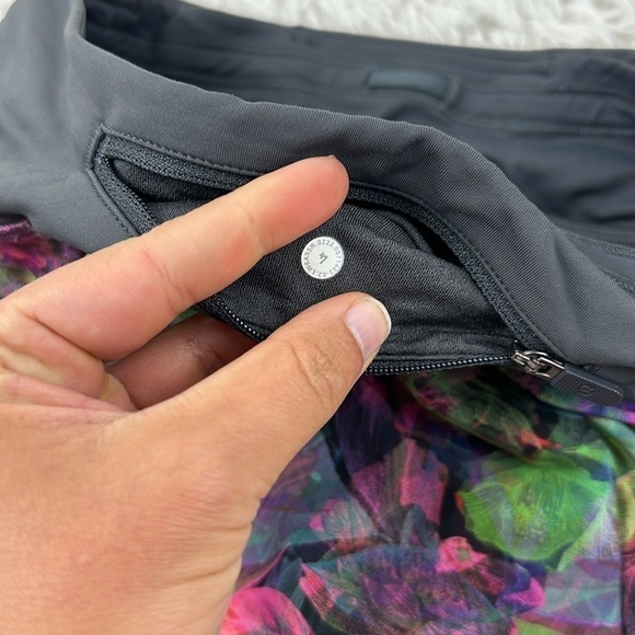 Lululemon Pace Rival Mid-Rise Skirt Vivid Floral Tone Multi - Picture 6 of 6